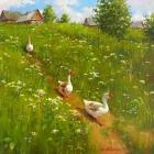 Прикрепленное изображение: Artist Victoria Levina. On the way to the river.jpg