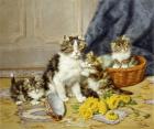 Прикрепленное изображение: Daniel-Merlin-Playful-Kittens-(Meister-Drucke-892615).jpg