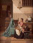 Прикрепленное изображение: 1854-Vrouw-met-naaiwerk-in-interieur-Noord-Brabants-Museum.jpg
